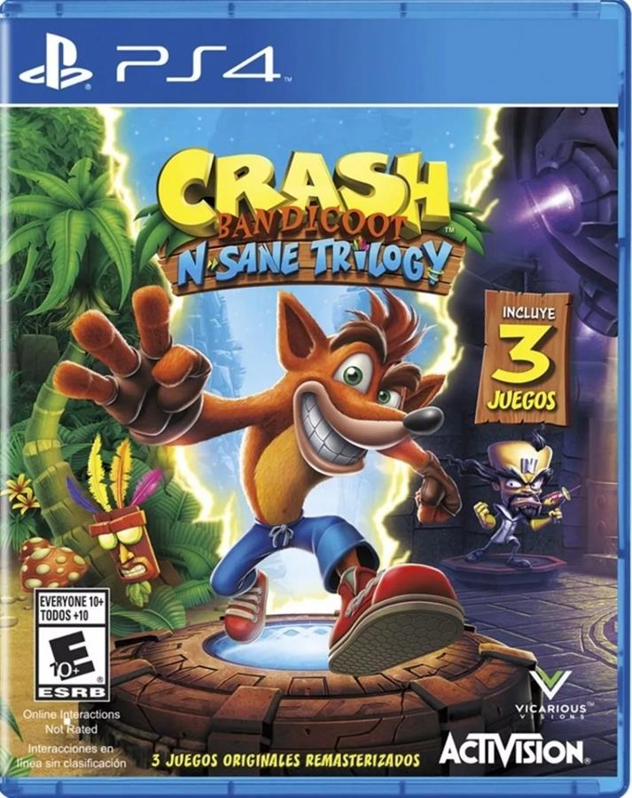 CRASH BANDICOOT: N. SANE TRILOGY PS4 FISICO SELLADO