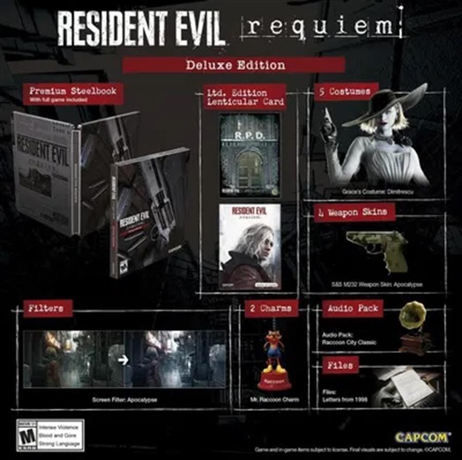 RESIDENT EVIL REQUIEM DELUXE STEELBOOK NSW2 FISICO