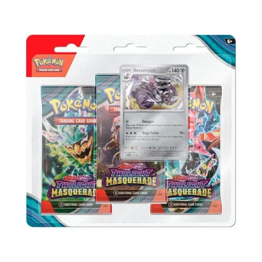 CARTAS POKEMON TCG TWILIGHT MASQUERADE TRES PACK MEJORA ADICIONAL